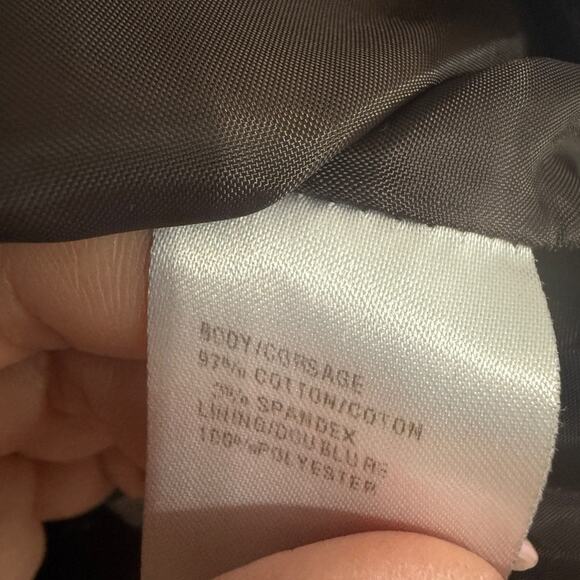 Think Tank Women Embroidered Brown A Line Skirt with Side Zip Size 6 - Picture 7 of 7